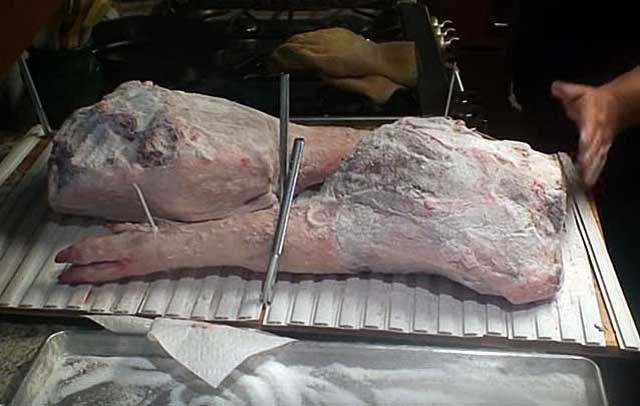 Приготовление свиных окороков 